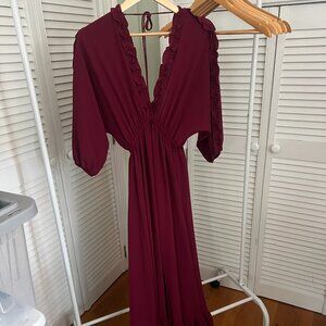 Maroon Gown